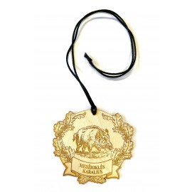 Medinis medalis medžiotojui "Medžioklės karalius" su šernu