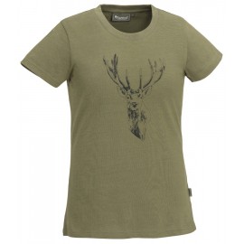 PINEWOOD® Red Deer marškinėliai moterims žali